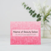 Carte Postale Salon rose moderne Rendez-vous Soft Chic Bokeh (Debout devant)