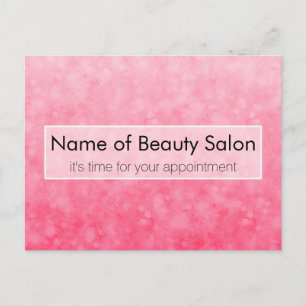 Carte Postale Salon rose moderne Rendez-vous Soft Chic Bokeh