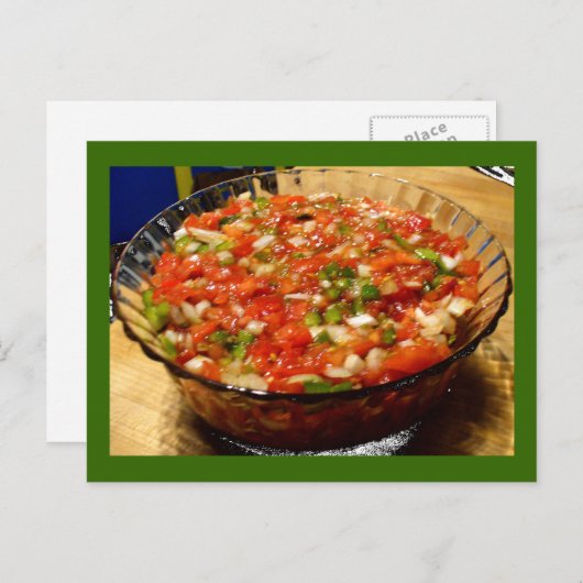 Carte Postale Salsa Fraîche (Devant / Derrière)