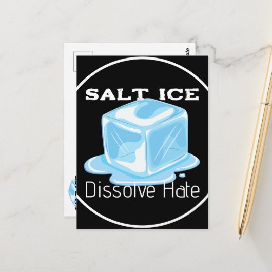 Carte Postale Salt Ice Sticker (Devant/Arrière en situation)