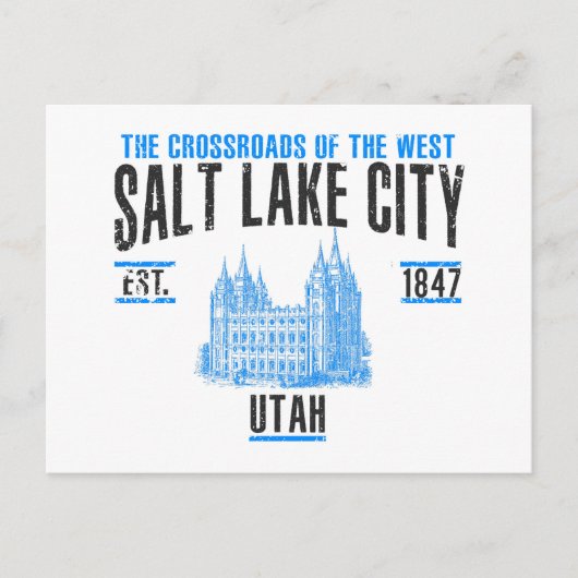 Carte Postale Salt Lake City (Devant)