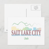 Carte Postale Salt Lake City,Utah (Devant / Derrière)