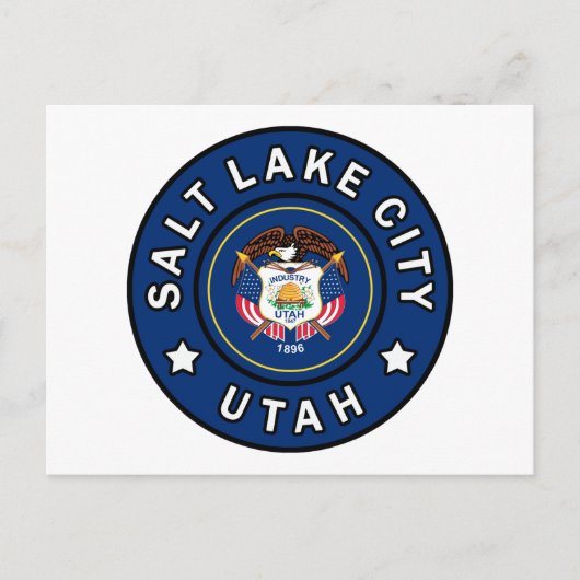 Carte Postale Salt Lake City Utah (Devant)