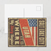 Carte Postale Salt Lake City Utah (Devant / Derrière)