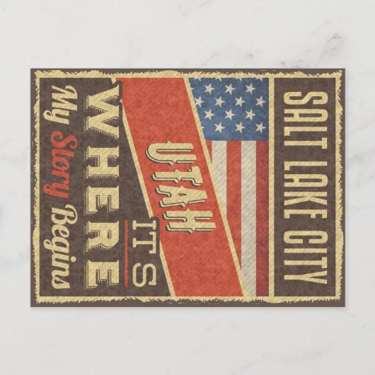 Carte Postale Salt Lake City Utah (Devant)