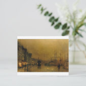 Carte Postale Salthouse Dock, Liverpool John Atkinson Grimshaw (Debout devant)