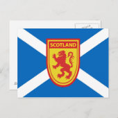 Carte postale Saltire et Scotland Shield (Devant / Derrière)