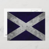 Carte Postale Saltire Grunge (Devant / Derrière)