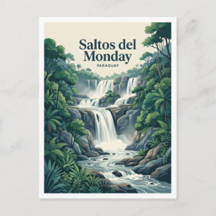 Carte Postale Saltos del Monday Presidente Franco Paraguay
