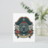 Carte Postale Salty Dog Pitbull (Debout devant)
