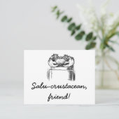 Carte Postale Salu-crustacé (Debout devant)