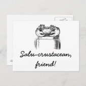 Carte Postale Salu-crustacé (Devant / Derrière)