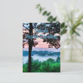 Carte Postale Saluda, NC Mountain View et Sunset (Debout devant)