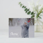 Carte Postale Salue À Un Nouvel An | 2 Photo Holiday (Debout devant)