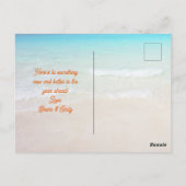 Carte Postale Salue Nouvel An Boissons sur la plage (Dos)