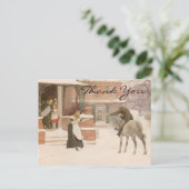 Carte Postale Saluer le facteur par Robert Macbeth, Merci (Debout devant)