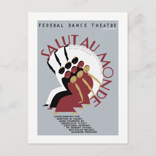 Carte Postale Salut Au Monde (Devant)