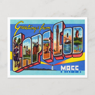 Carte Postale Salut de Cape Cod, Massachusetts Travel
