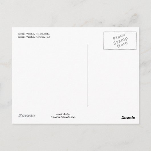 Carte postale "Salut de Florence" (Dos)