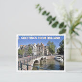 CARTE POSTALE SALUT DE HOLLAND (Debout devant)