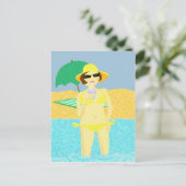 Carte Postale Salut de la plage (Debout devant)