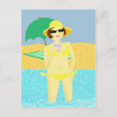 Carte Postale Salut de la plage (Devant)