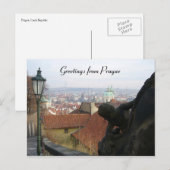 Carte Postale salut de prague (Devant / Derrière)