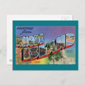 Carte Postale Salut De Rhode Island (Devant / Derrière)