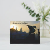 Carte Postale salut dragon (Debout devant)