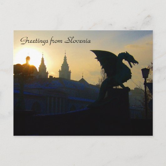 Carte Postale salut dragon (Devant)
