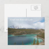 Carte Postale Salut du lac Emerald (Devant / Derrière)