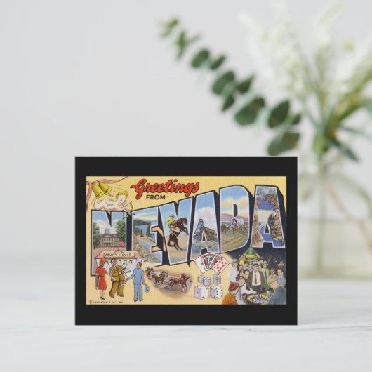 Carte Postale Salut du Nevada (Debout devant)