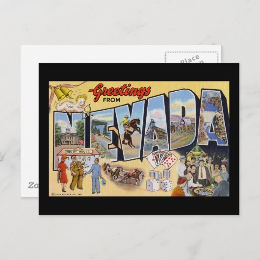Carte Postale Salut du Nevada (Devant / Derrière)