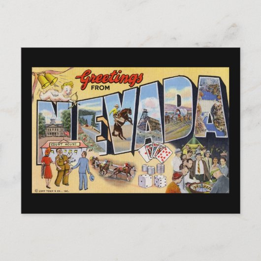 Carte Postale Salut du Nevada (Devant)