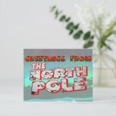 CARTE POSTALE SALUT DU PÔLE NORD (Debout devant)