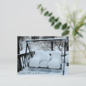 Carte Postale Salut du Wisconsin Snowy Day (Debout devant)