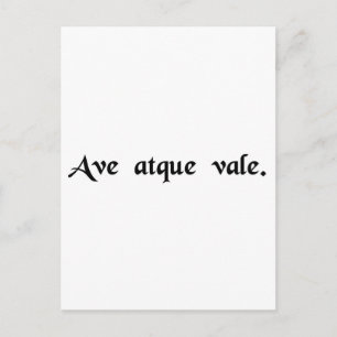 Carte Postale Salut et adieu.