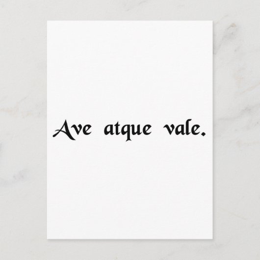 Carte Postale Salut et adieu. (Devant)