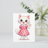 Carte Postale Salut Kitty! (Debout devant)