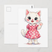 Carte Postale Salut Kitty! (Devant / Derrière)