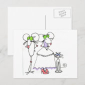 Carte Postale SALUT mariage MICE CRITTER & SKCAT (Devant / Derrière)