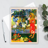 Carte Postale Salut Mary (Ia Orana Maria) (1891) par Paul Gaugui