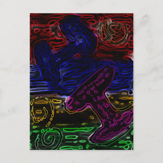 Carte Postale Salut Neon