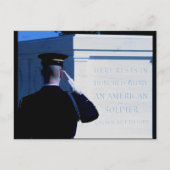 Carte Postale Salut, Tombe du soldat inconnu (Devant)