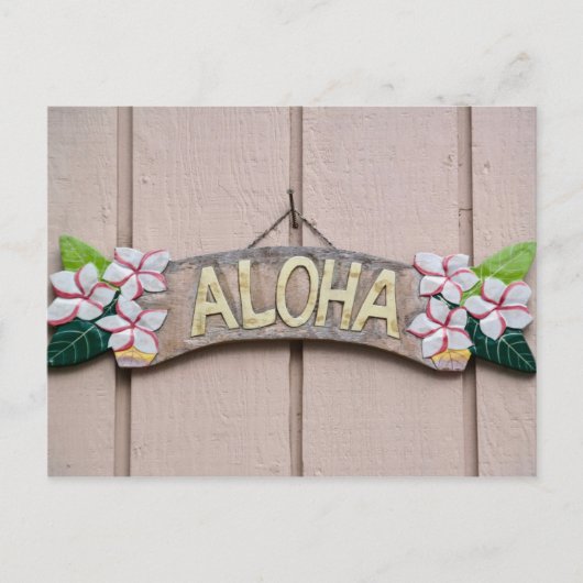 Carte Postale Salutation Aloha (Devant)