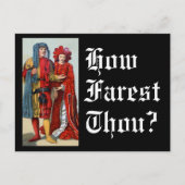 Carte Postale Salutation amusante Comment Farest-ce que vous cos (Devant)