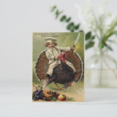 Carte Postale Salutation antique Thanksgiving (Debout devant)