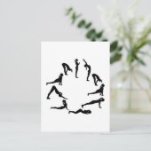 Carte Postale Salutation au soleil de yoga (Debout devant)