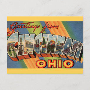 Carte Postale Salutation Cincinnati Ohio