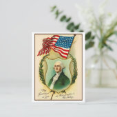 Carte Postale Salutation d'anniversaire de Washington (Debout devant)